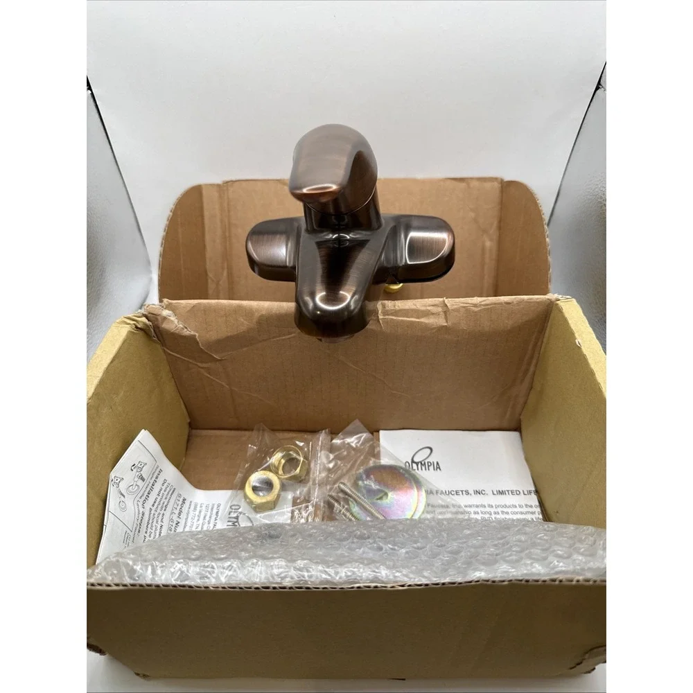 Olympia Faucets L-6160 Elite 1.2 GPM Centerset Bathroom Faucet - Brushed Bronze